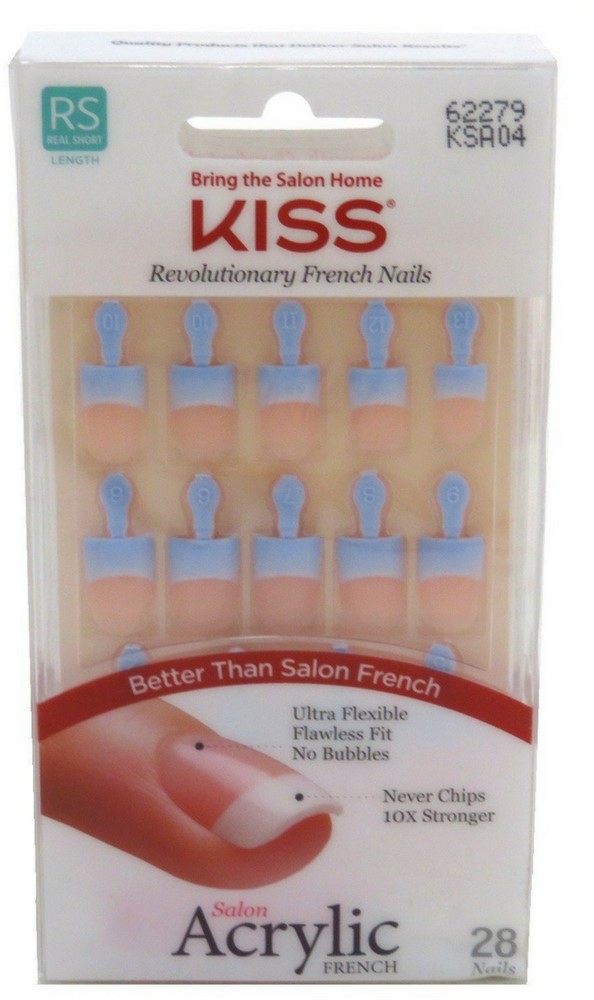 KISS Acrylic French Nail Kit, Dry Spell 2 28 Each - (Pack of 2 ...
