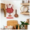 thumbnail image 3 of MDK Creative Gifts 3-Piece-Set Count - Embroidered White Flour Sack Towels - Towel Holder Bonus, 3 of 6