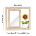 thumbnail image 3 of FeiFu Rotating Double Side Picture Frame 6 Inch Desktop Display with Interchangeable Panels Gift Office Desk Decor Photo Display Stand, 3 of 5