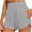 Gray, variant on Hvot&aat Women's Casual Workout Shorts 2025 Summer Quick Dry High Waisted Running Athletic Shorts with Zipper Pockets