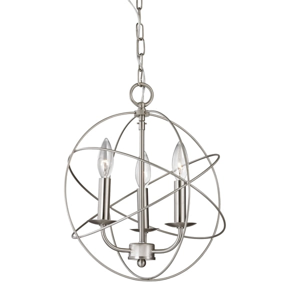 Elk Home Williamsport 3-Light Brushed Nickel Transitional Chandelier