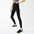 thumbnail image 3 of Women's Simply Vera Vera Wang Live-In Shaping High Rise Leggings Color: Navy Size: X LARGE, 3 of 4