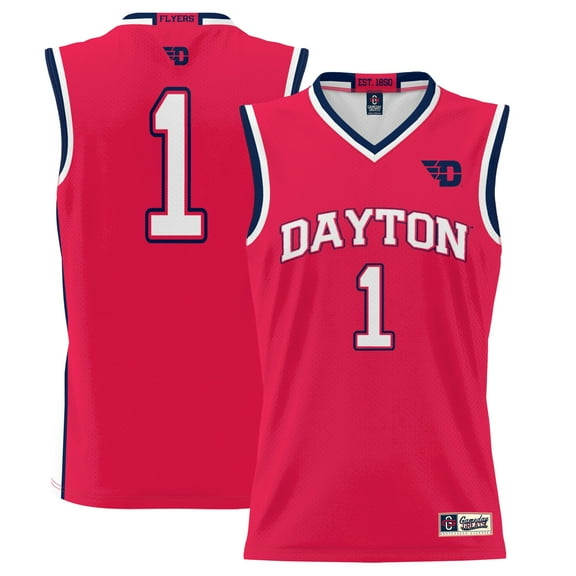 Youth GameDay Greats #1 Red Dayton Flyers Lightweight Basketball Jersey