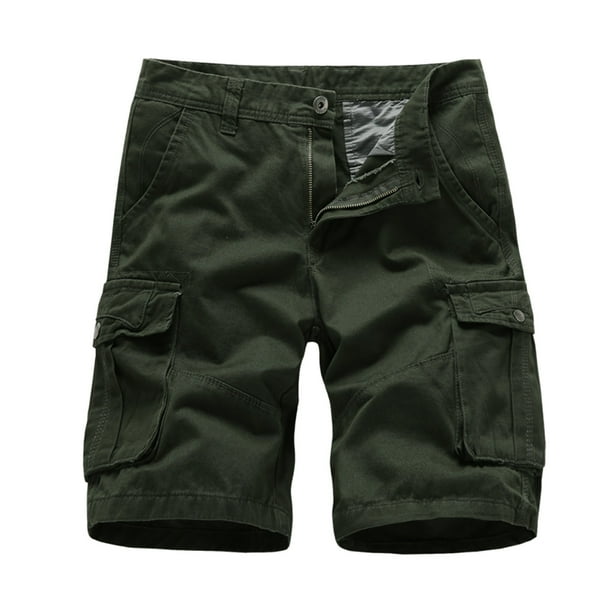 Men's Relaxed Fit Cargo Pants Shorts Cargo Pants Solid Army Green Xxl