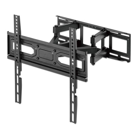 UPC: 0766623461344 | Manhattan LCD Full-Motion Wall Mount  55  Maximum Screen Size  88 lbs Maximum Carrying Capacity  Tilt  Swivel and Level  Black