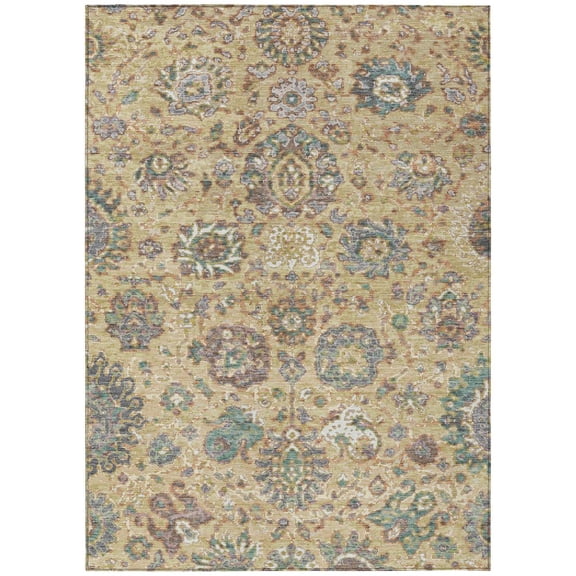 Dalyn Rugs Machine Washable Indoor/Outdoor Chantille Gold 2'6" x 3'10" Rug