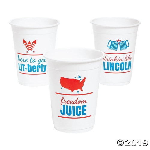 Patriotic Freedom Juice Plastic Cups