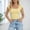 Yellow, variant on Women's T Shirts Short Sleeves Square Neck Basic Tees Slim Fit Womens Summer Clothes Work Tops for Women
