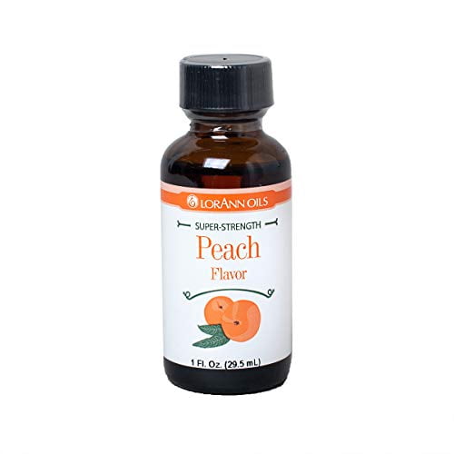 Lorann Oils Peach 1 Dram Super Strength Flavor Extract Candy Baking Includes 1 Dram Dropper And Recipe Card