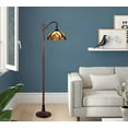 thumbnail image 5 of RADIANCE Goods Tiffany-Style Dark Bronze 1-Light Victorian Reading Floor Lamp 11" Shade, 5 of 6