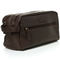 thumbnail image 2 of AlpineSwiss Sedona Toiletry Bag Genuine Leather Shaving Kit Dopp Kit Travel Case, 2 of 6