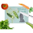 thumbnail image 2 of Carolines Treasures Welcome Friends Black Cocker Spaniel Glass Cutting Board Large 12H x 16W multicolor, 2 of 2