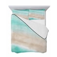 thumbnail image 7 of Quilts Twin Size Bedding Set, Teal Coastal Lightweight Quilted Comforter, Beach Nautical Seaside Ocean Beige Soft Reversible Bedspread Coverlet with Pillow Covers for All Season, 68" x 86", 7 of 7