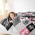 thumbnail image 4 of Homewish Retro Western Cowgirl Bedding Comforter Set,Rustic Bull Skull Twin Comforter Sets,Vintage Bohemian Tribal Bedding Set For Girls Kids,Microfiber Bedroom Decor Reversible,2-Piece, 4 of 8