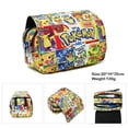 thumbnail image 4 of Estuche de lápices portátil de Pokémon, estuche mediano y pequeño para estudiantes, Material de nailon para aprender papelería, bolsillo de Pikachu, regalo de juguete de Anime, 4 of 4