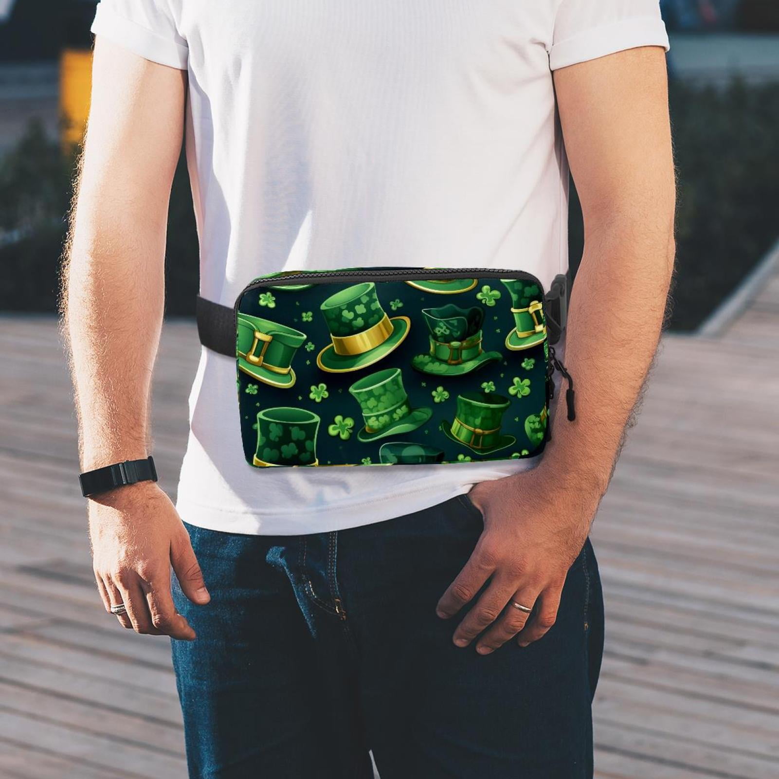 St. Patrick's Day Fanny Packs Running Belt Belt Bag Lightweight Adjustable with Extension Strap Unisex