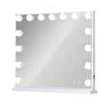 thumbnail image 7 of Spaco Vanity Mirror with Lights, Bluetooth Speaker, 15 LED Bulbs, USB Charging, 3 Color Modes, White+Silver, 7 of 7