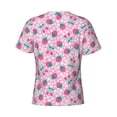 thumbnail image 6 of Vsdgher Cherry Strawberry Print Men's Dry Fit Mesh Athletic Shirts Moisture Wicking Tennis T-Shirt Tops, 6 of 9