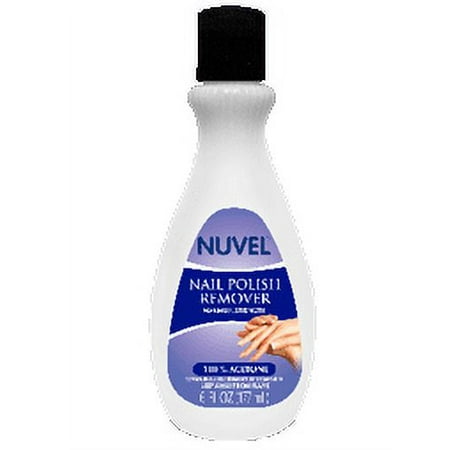 NUVEL 100% ACETONE NAIL POLISH REMOVER 6 OZ BOTTLE