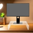 thumbnail image 3 of DEEPCRAFF 1Pack Transparent Acrylic Monitor Stand with Height Adjustment and Ergonomic Support 11.8x7.5x3.9in, 3 of 8
