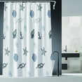 thumbnail image 2 of Shower Curtain Liner, Marine Organisms Waterproof PEVA Shower Curtains with Rust Proof Grommets, Shower Liner for Shower Stall, Bathtubs, 2 of 3