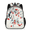 Black, variant on Adult Retro Bass Fish Backpack, Casual Daypack with Adjustable Shoulder Straps, American Flag Laptop Backpack for Work Travel Outdoor