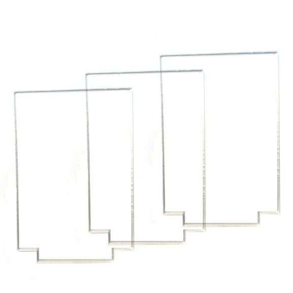 3D Blank Rectangle Acrylics for LED Lamp Base (Acrylic Only. Base Not Included) (3 Pack)