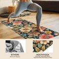 thumbnail image 4 of Pioneer Flower Floral Print Pattern Hot Yoga Mat Towel Non Slip for Hot Yoga - Quick-Drying Yoga Mat Cover with 4 Corner Pockets with Travel Bag - Hot Yoga Towel Non Slip 70"x26", 4 of 6