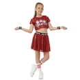 thumbnail image 2 of LOLANTA Girls Sequins Dance Outfits Sparkly Jazz Latin Hip Hop Clothes Crop Top with Skirt 5-12 Years, 2 of 6