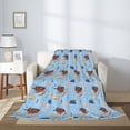 thumbnail image 2 of Disketp Sea Turtle Cozy Flannel Fleece Throw Blanket: Has a velvety texture for All Seasons - Perfect for Women, Men, & Kids"80"x60", 2 of 6