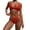 Red, variant on Women One Piece Swimsuit Swimwear Bathing Monokini Push Up Padded Bikini