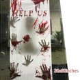 thumbnail image 3 of Nuevas pegatinas para ventana de Halloween, pegatinas grandes de demonios aterradores para decoración de fiesta de Halloween, pegatinas de bricolaje con manos y pies sangrientos para la escuela familiar de vidrio(R) brillar Electrónica, 3 of 5