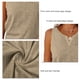 thumbnail image 3 of Camisetas sin mangas con cuello en V camisetas sin mangas para mujer camisa delgada cuello en V sin mangas camiseta sin mangas color sólido casual ajuste holgado ANGGREK Otros, 3 of 4