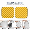 thumbnail image 6 of Windshield Sun Shade, Burger Yellow Foldable Car Sun Shade Windshield for Front, 2 Pieces, 6 of 7