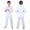 White, variant on RTKFRFLM Kids Karate Uniform Set Professional Taekwondo Training Suit for Students White 4-5 Years