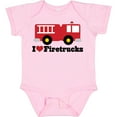 thumbnail image 3 of Inktastic I Heart Firetrucks Boys or Girls Baby Bodysuit, 3 of 5