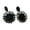 Black, variant on AYYUFE 1 Pair Women Earrings Hollow Out Flower Shape Jewelry Vintage Exaggerated Drop Earrings for Banquet