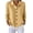 Beige, variant on Women's Solid Color Sweater Blazer Notched Lapel Button Down Outwear for Autumn