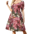 thumbnail image 2 of Khanyar Floral Fusion Sleeveless Dress Dresses gala women party dresses, 2 of 7