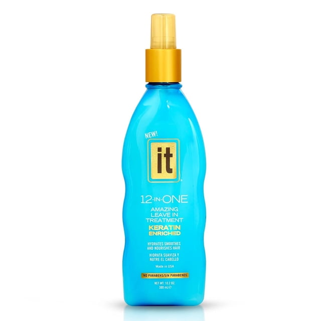 Increíble spray de tratamiento capilar sin enjuague 12 en uno - Infundido con queratina y aceite de borraja para hidratar el cabello suave y nutrir - El spray acondicionador fortalece y protege el cab