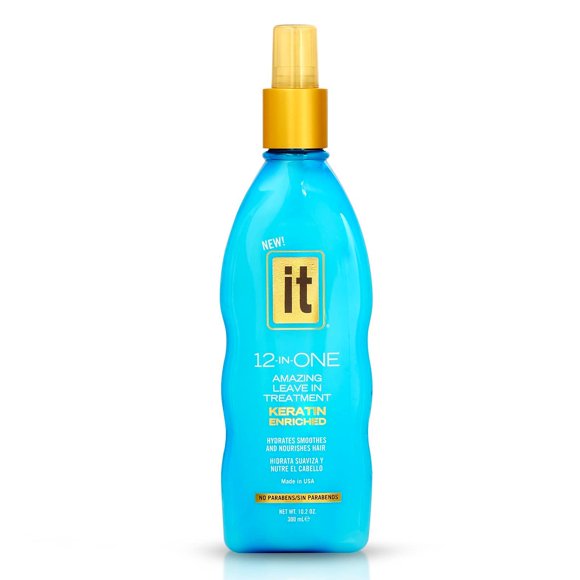 Increíble spray de tratamiento capilar sin enjuague 12 en uno - Infundido con queratina y aceite de borraja para hidratar el cabello suave y nutrir - El spray acondicionador fortalece y protege el cab