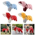 thumbnail image 2 of Weather Resistant Dog Raincoat Hooded Design Windproof Protective 4 Legs Pet Rain Jackets For Small to Large Breeds, 2 of 9