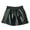 Black, variant on GYRATEDREAM 2-14Y Girls PU Leather Shorts Toddler Baby Elastic High Waist Fashion Wide Leg Mini Skirts with Pockets Kids Children Fall Winter Clothes Green