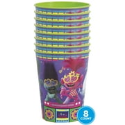 Trolls World Tour Plastic 16oz Cup Birthday Party Favors, 8ct