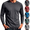 Black, variant on Frnrwgo Men's T-Shirt Regular Fit Long Sleeve Solid Color Breathable Lightweight Sports Casual All Season Top