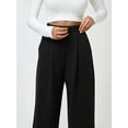thumbnail image 7 of High Waist Elastic Crepe Palazzo Pants, 7 of 7