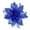 Blue, variant on 12 Pack Black Glitter Poinsettia Christmas Flowers, 5.7 Inch Artificial Holiday Floral Accents for Tree, Wreath, Garland, Mantel & Gothic Home Decor