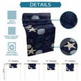 thumbnail image 6 of Burlap Table Runner 70 Inches Long, Marine Shell Starfish Conch Non-Slip Kitchen Table Runners for Dining Room Everyday Use Party Table Decorations Seamless Ocean Life Navy Blue, 6 of 9