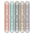 thumbnail image 1 of 100 Pcs Cuerdas para el Cabello con Patrón Espiral para Mujeres y Niñas Verde, Rojo Ladrillo, Púrpura, 1 of 3