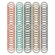 thumbnail image 1 of 100 Pcs Cuerdas para el Cabello con Patrón Espiral para Mujeres y Niñas Verde, Rojo Ladrillo, Púrpura, 1 of 3
